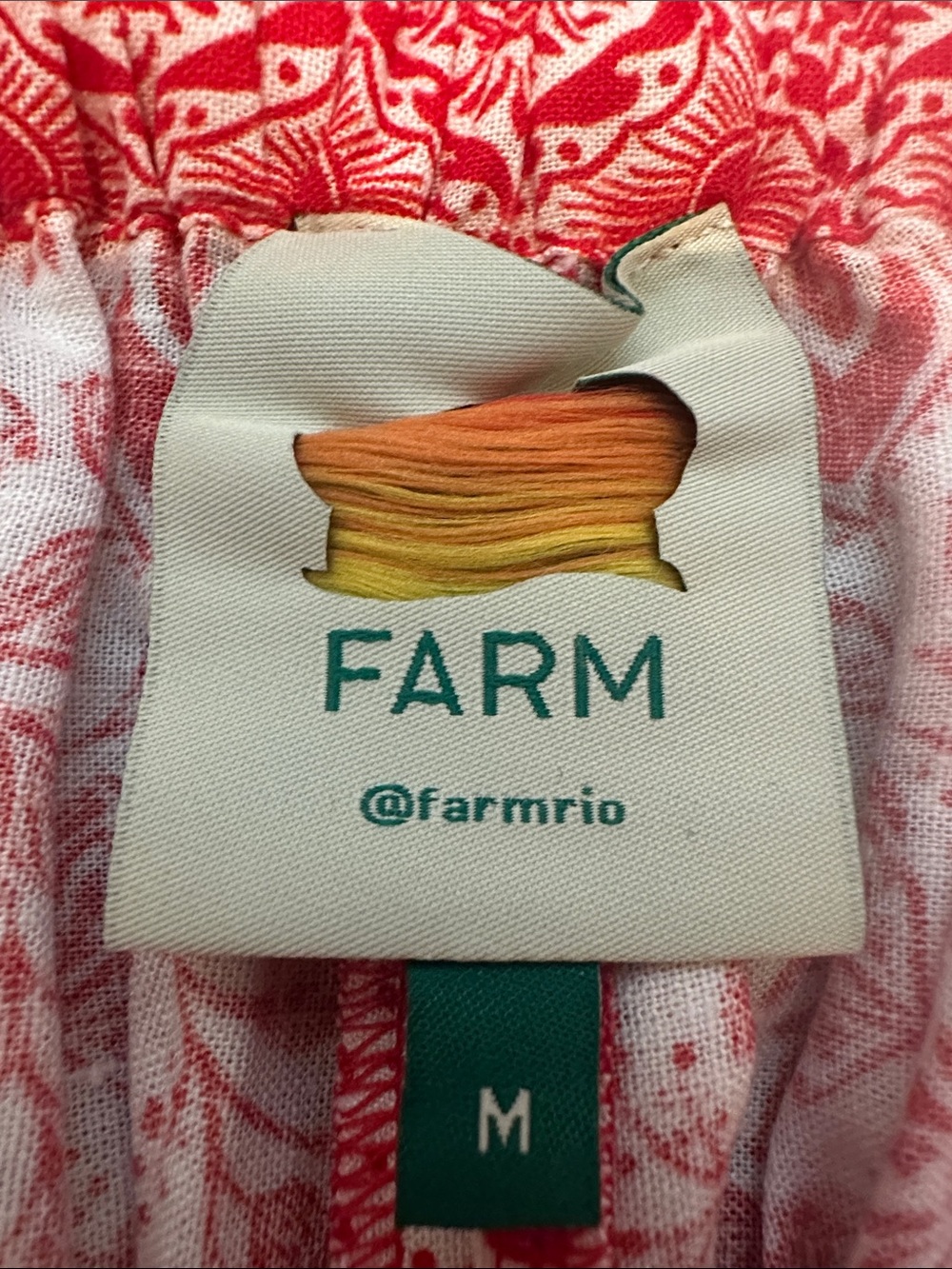 Women’s Sz. M - FARM Rio "River Ride" Linen Blend Shorts - Picture 7 of 9